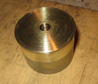 Extra brass part soldered inside the displacer