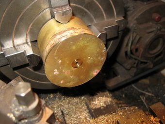 Extra brass part soldered inside the displacer