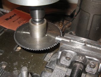 Marking the crank pin hole
